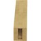 Ekena Millwork 3-inch W x 6-inch D x 10-inch H Baker Rough Cedar Woodgrain TimberThane Knee Brace, Primed BRCUR03X06X10BKRRCPR - alternate 4